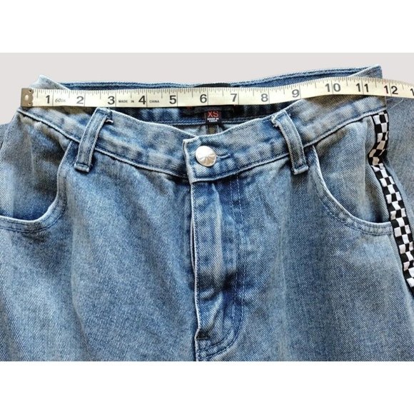 Delias Jeans Juniors XS Racer Stripe Straight Leg - Picture 4 of 16